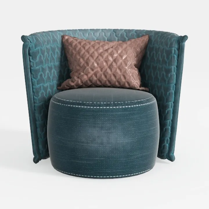 Swivel Barrel Chair, Velvet Accent Barrel Chair