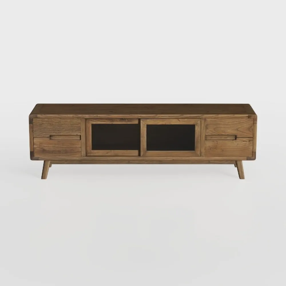 SUPERJARE TV Stand for 55 Inch TV, Entertainment 