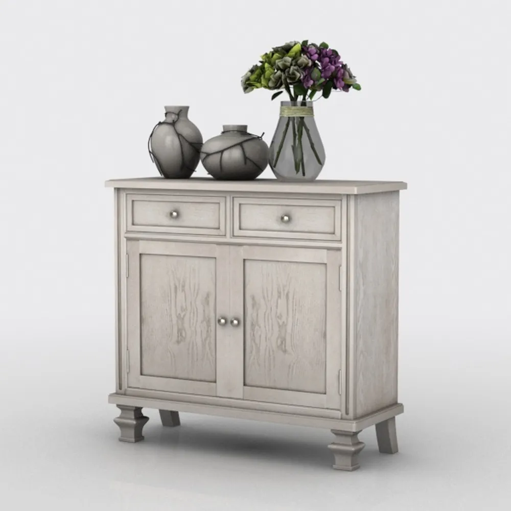 HOMCOM Farmhouse Sideboard Buffet with Drawer and