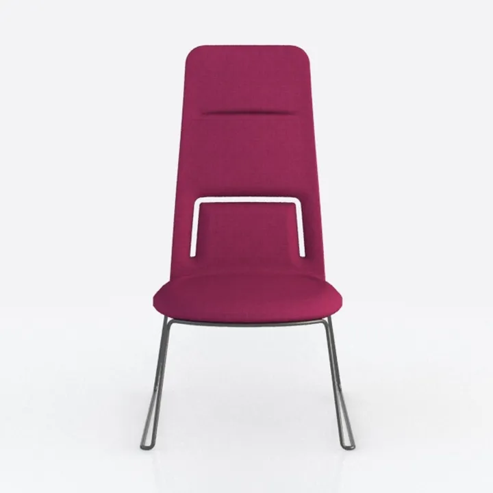 KONTE.DESIGN Set di 4 Poltroncine LINZEY in Velluto Rosa