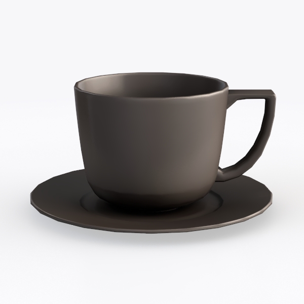 CHINESE PORCELAIN CUP & SAUCER Graphite