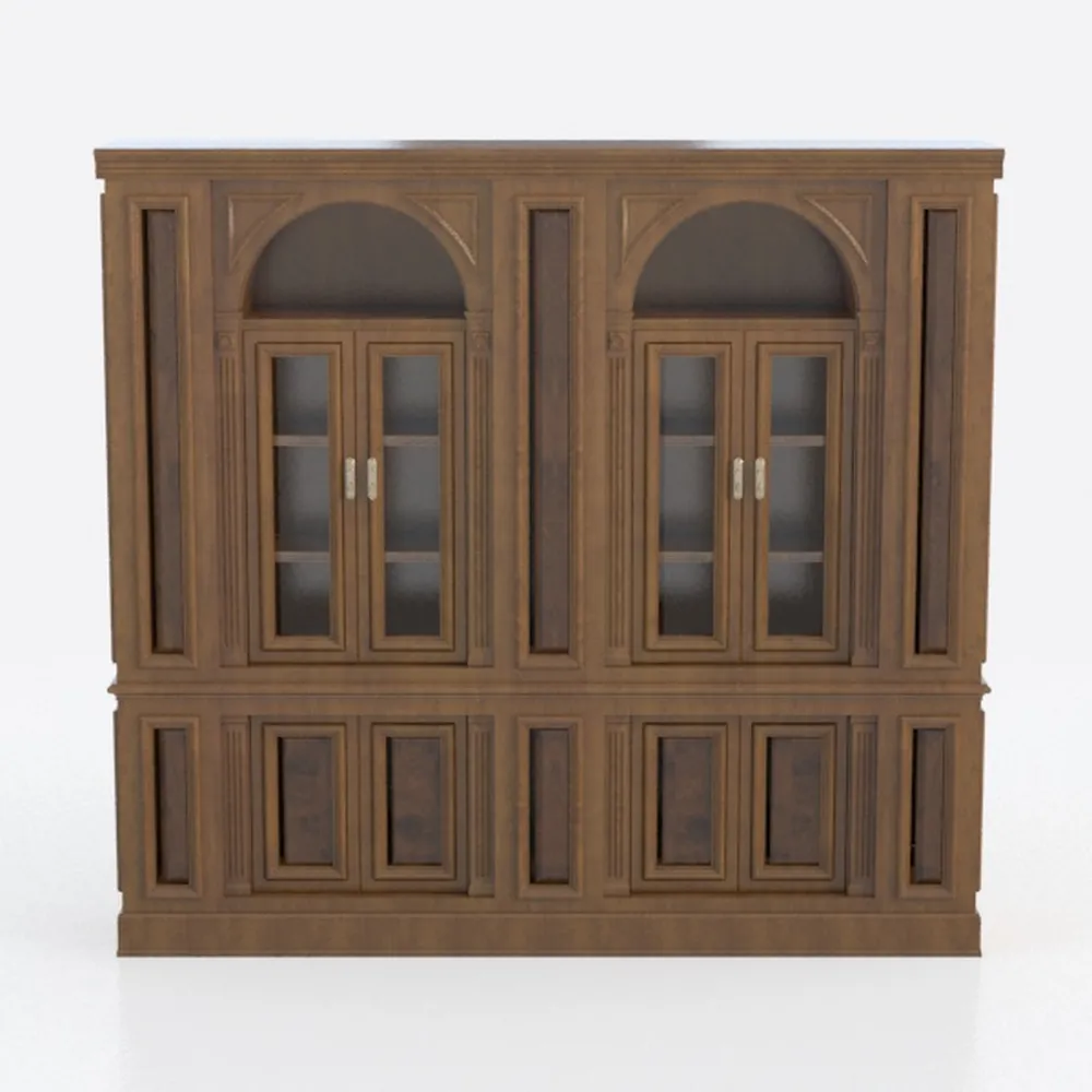 Storage Retro Sideboard Buffet Cabinet with 4