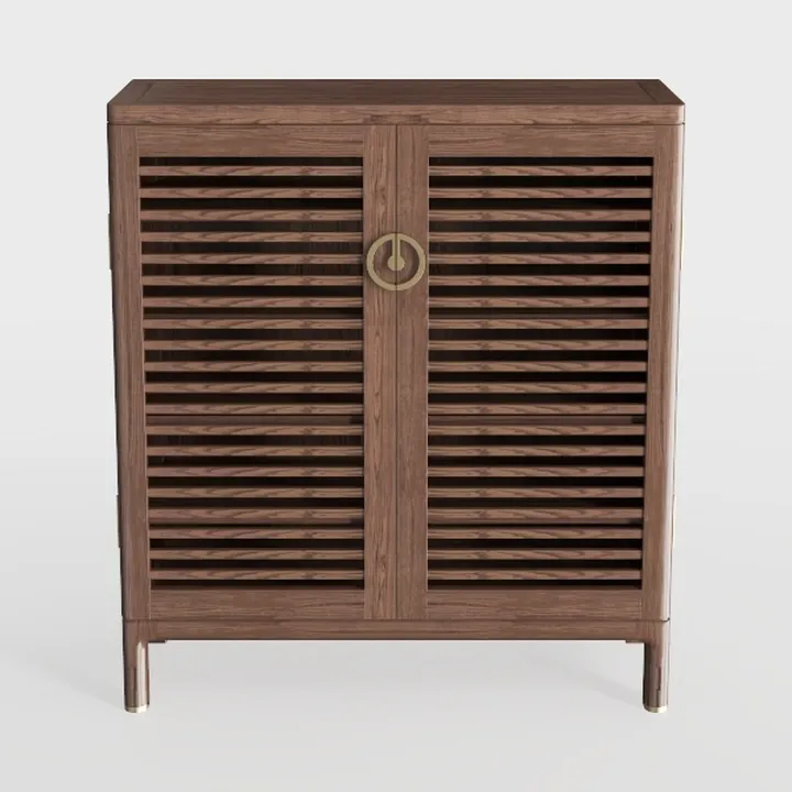 End Table with Storage, Wooden Farmhouse