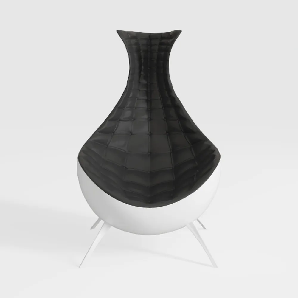 Poltrona lounge in morbido mohair beige orsacchiotto pigro poltrona caminetto Love Seat sedia da pavimento con nero 75 cm dimensioni accogliente ed elegante opzione di seduta per arredamento casa