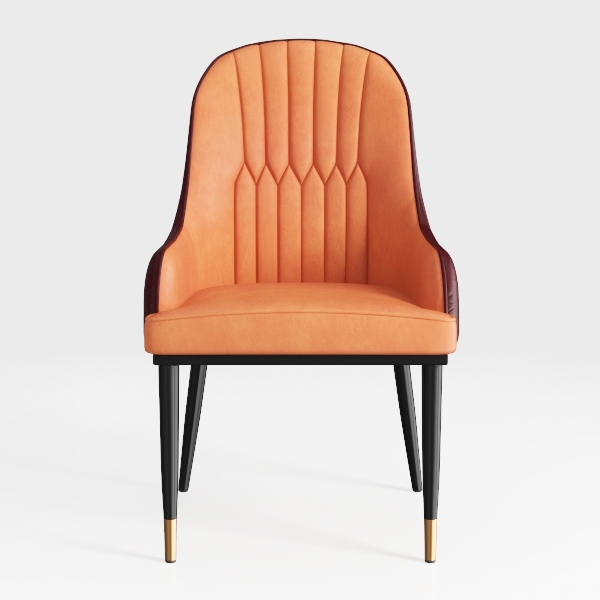 Kitchen Dining Chairs Set of 2 Modern PU Leather