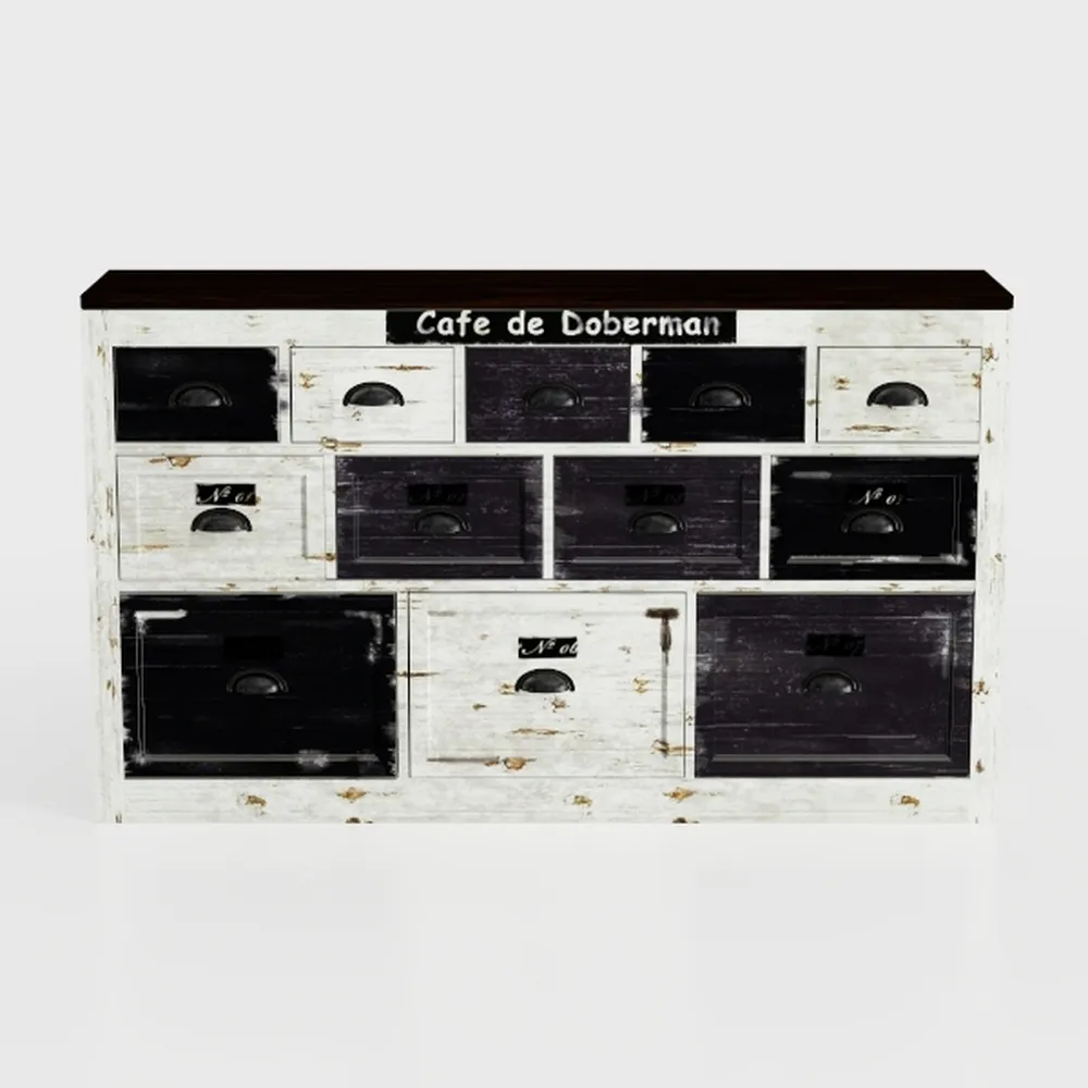 WAMPAT Farmhouse Coffee Bar Cabinet, 59" Buffet