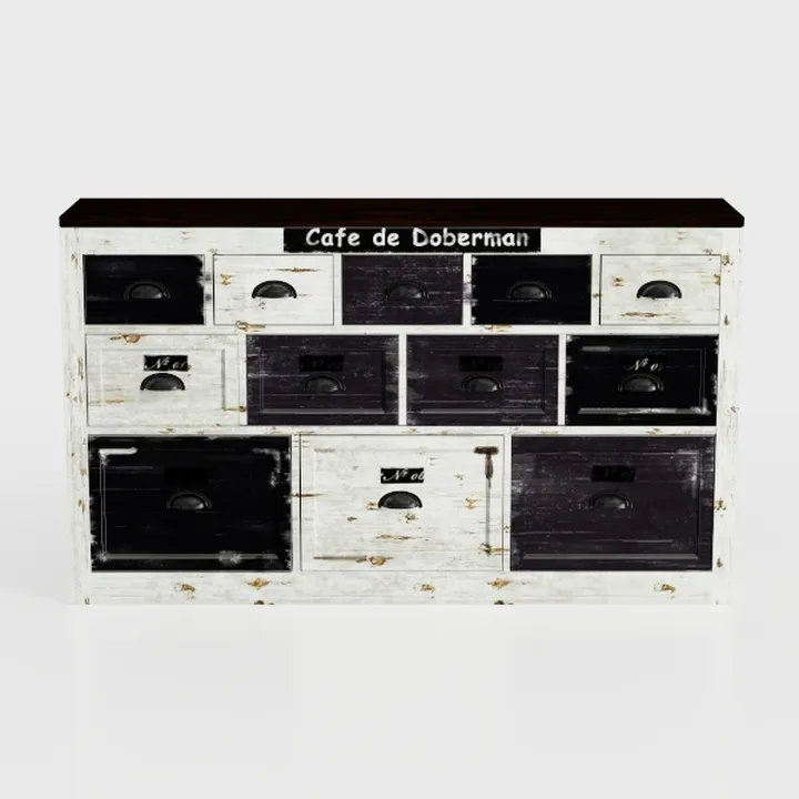 WAMPAT Farmhouse Coffee Bar Cabinet, 59" Buffet