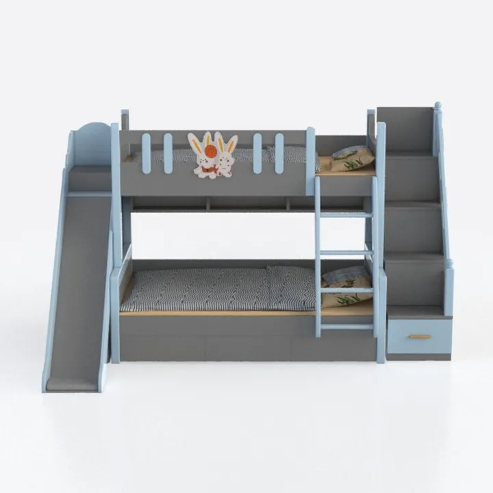 Merax Full Over Full Bunk Bed with 2 Drawers and 3