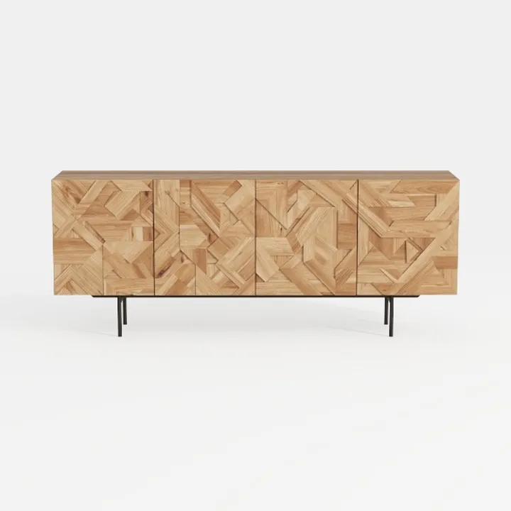 55.12" Long Sideboard Buffet Cabinet with 4