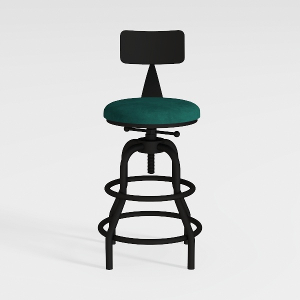 Pemberly Row Low Back Velvet Fabric Armless Home