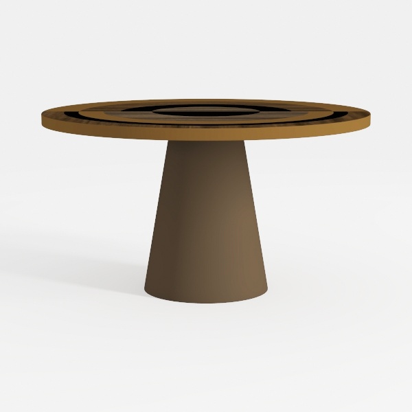 Alexa 30 in. W in Black Nickel Round Cast Aluminum