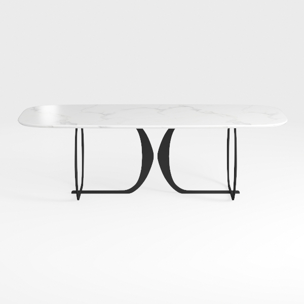 Steve Silver Kinsley Desk with White Marble Veneer