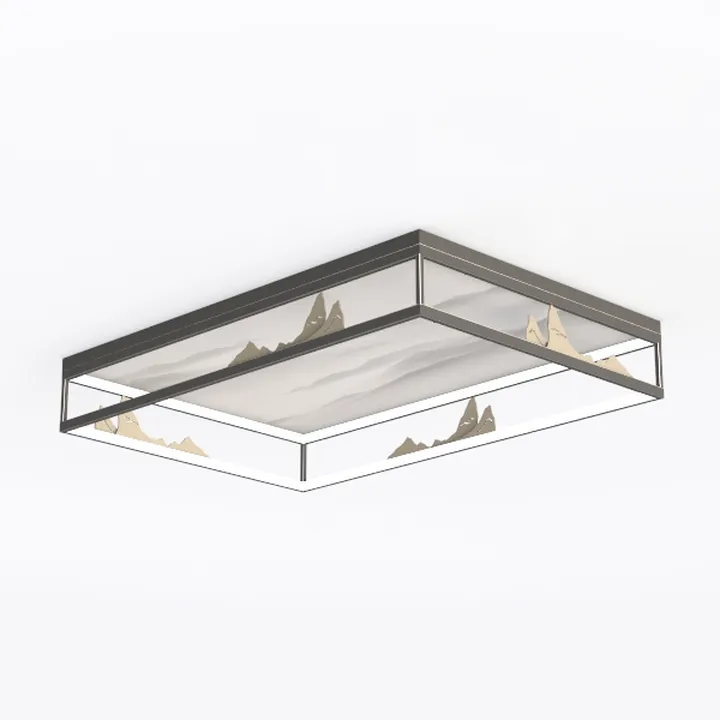 WILON Rustic Semi Flush Mount Ceiling Light, 19.68