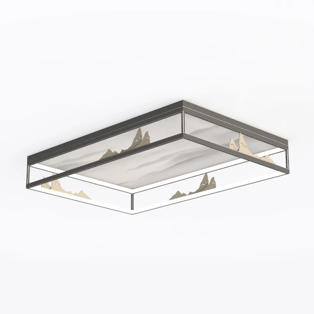 WILON Rustic Semi Flush Mount Ceiling Light, 19.68