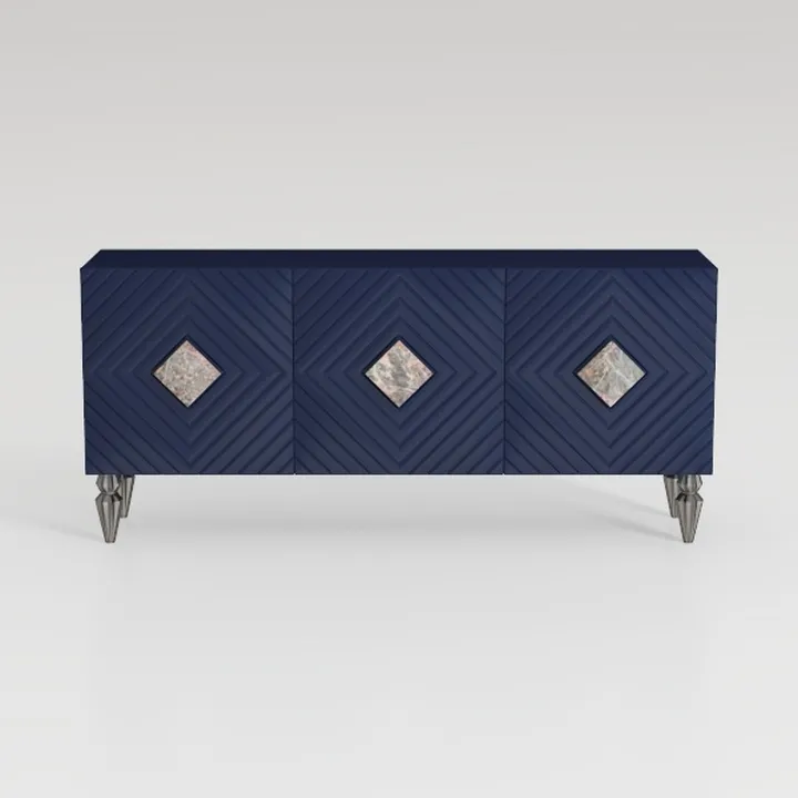 Merax Rustic Buffet Sideboard, Wood Storage