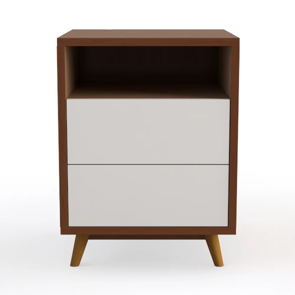 Nightstands Wooden Nightstand Side Table with 2