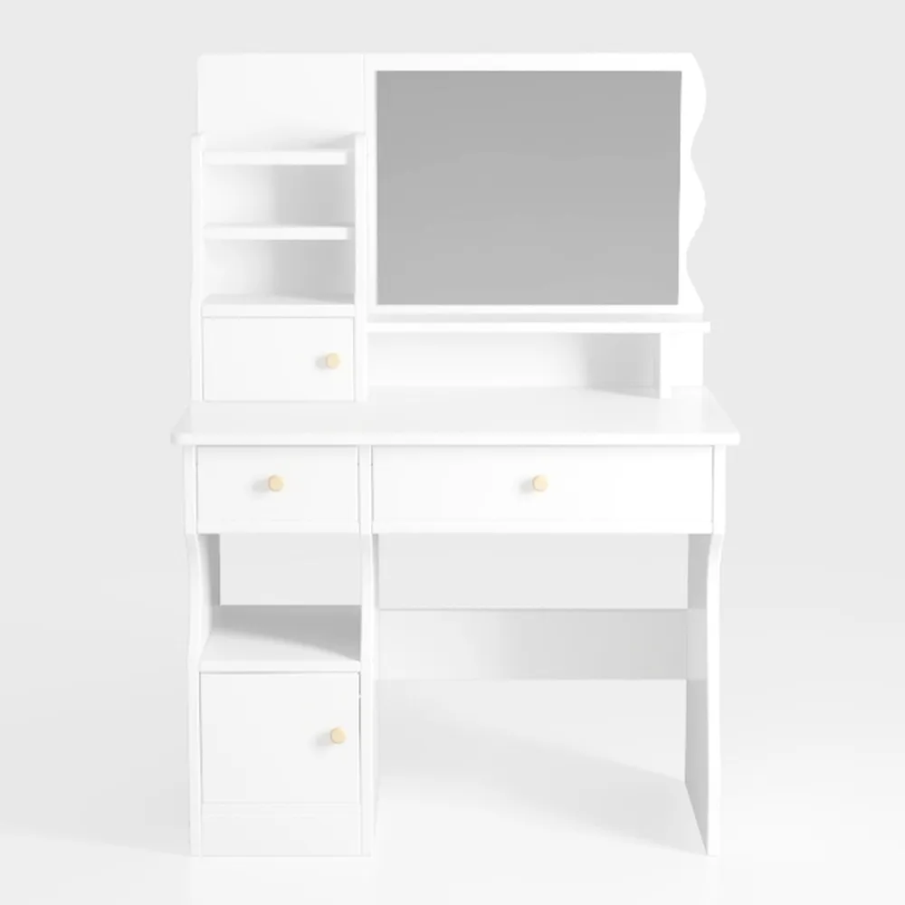 Modern 3 Color Modes LED Lights Vanity Desk with