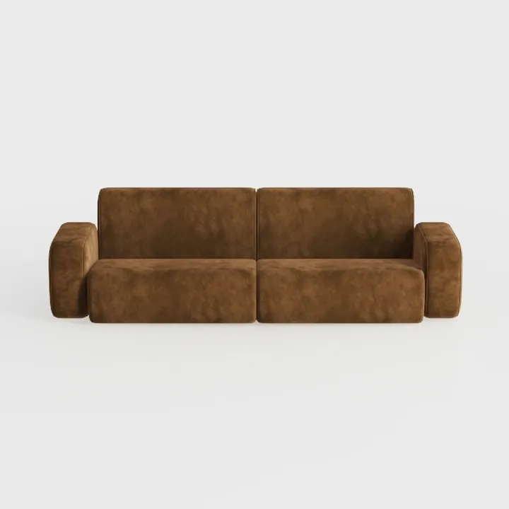 Foldable Three Person Fabric Sofa Bed, high Reboun