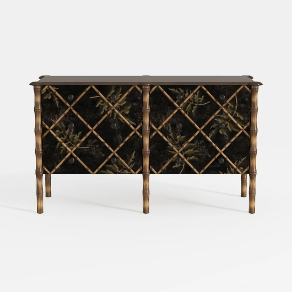 HLR Accent Cabinet with 4 Doors&Shelves, Sideboard