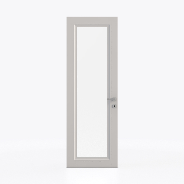 30" x 80" Prehung Door, Tempered Frosted Glass