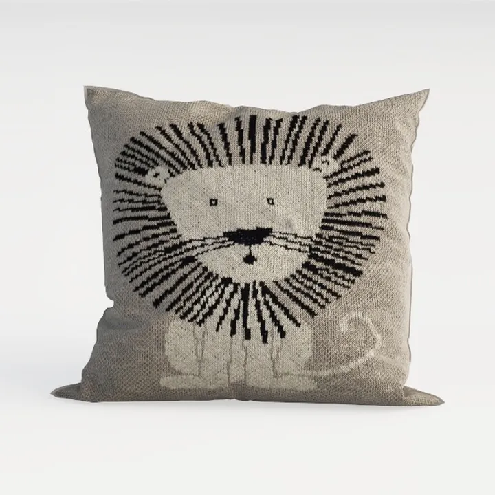 Double Stitch Checkered Throw Pillow Covers - 100%