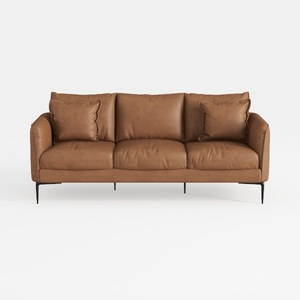 Hydeline Maui 100% Leather Sofa Couch, 88