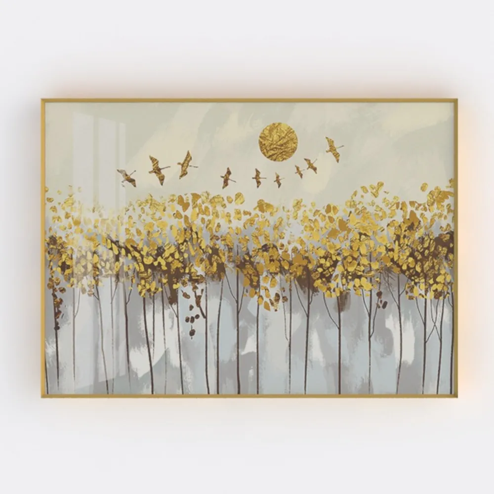 ERQINHUA Large Canvas Wood Framed Wall Art Living