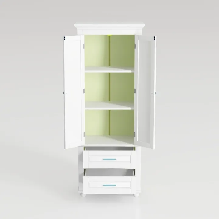 Kitchen Pantry Cabinet, 75" Tall Pantry Cabinet