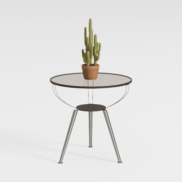 Glass Dining Table Modern Kitchen Table with Silve