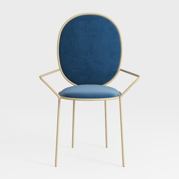 SAFAVIEH Home Collection Dublyn Light Blue Velvet/