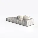 Hobestluk Modular Sectional Sofa 3 Seater Modular Left 45 Degree View