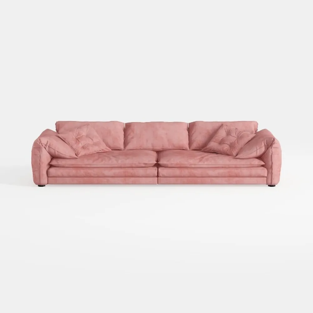 Modern 112" L Shaped Sectional Sofa Cloud Couch