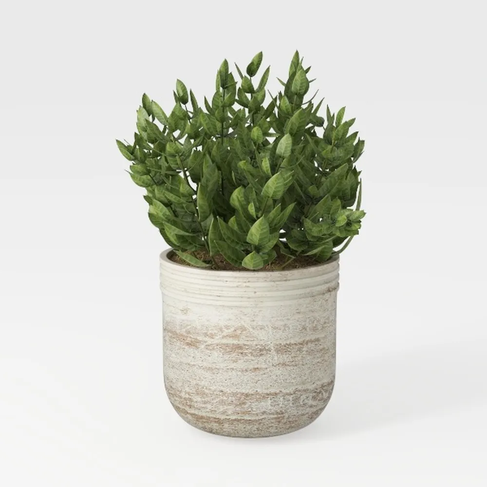 Vintiquewise Water Hyacinth Round Floor Planter