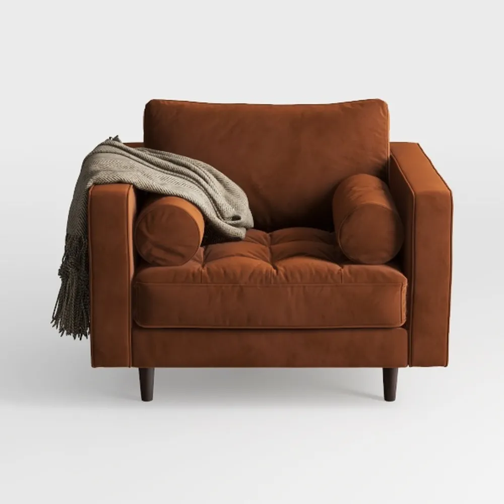 Accent Armless Chair Lazy Floor Seating, Single Ch