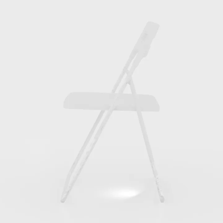 8 Pack White Folding Chairs, Portable Stackable