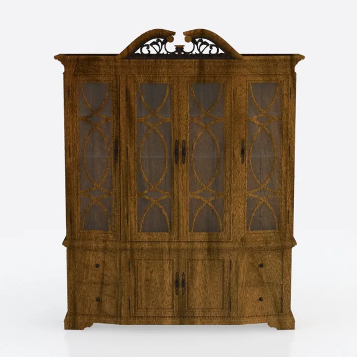 Modern Storage Cabinet Barn Door Buffet Cabinet