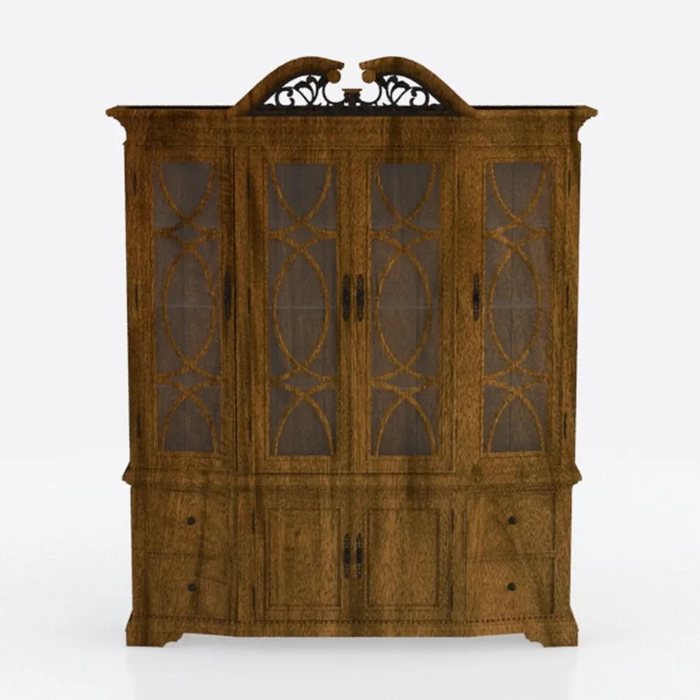 Modern Storage Cabinet Barn Door Buffet Cabinet