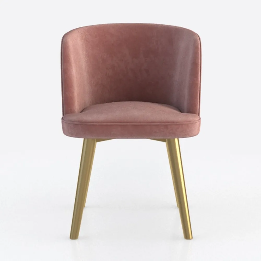 NORDICANA Modern Dining Chair Set of 2, Pink