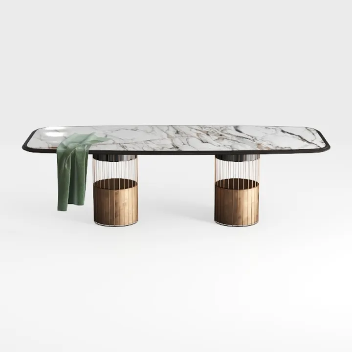 TAPIVA Desk Computer Desks Office Desk Marble Tabl