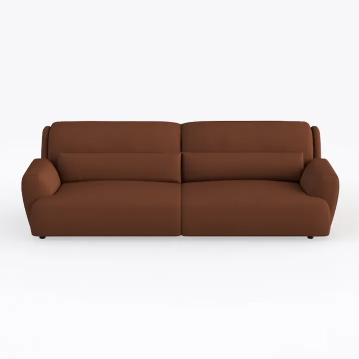 HomeRoots 476523 86 in. Genuine Leather Reclining
