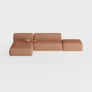 Valencia Nathan Nappa Leather Couch - 4 Seats with