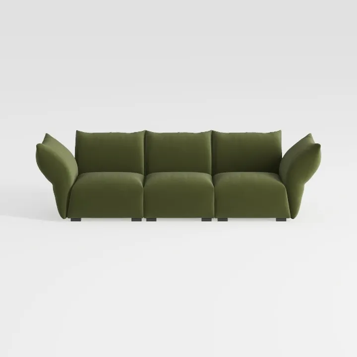 Sectional Lambswool Sofa Couch, L/U Shaped Cloud