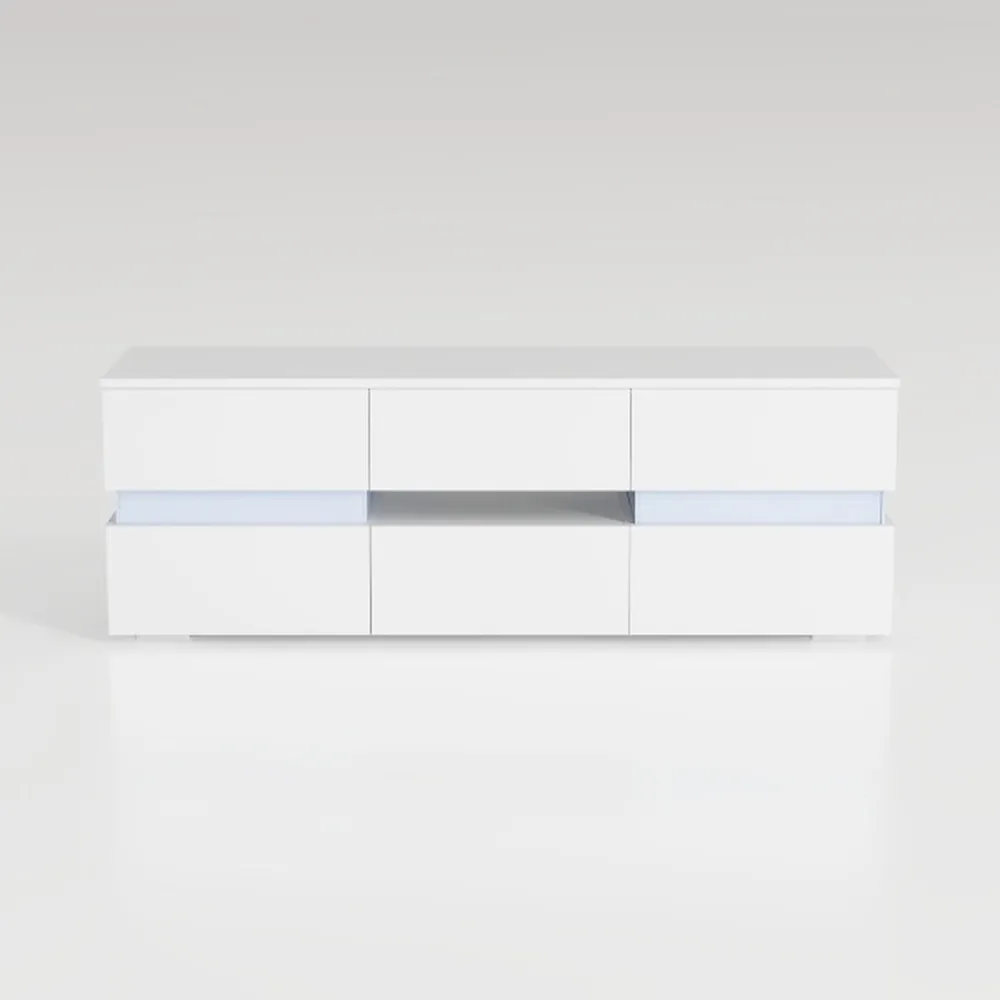 Loomie 12-Cell Divided Drawers White Dresser with