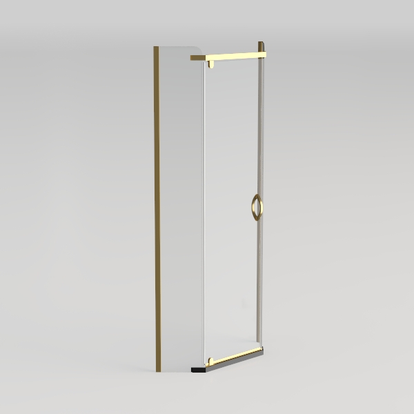 Bathroom Frameless Hinged Foldable Tub Door