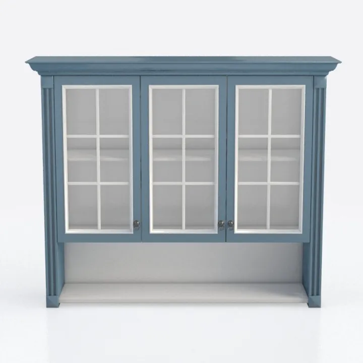 Farmhouse Corner Cabinet with LED Light, Small