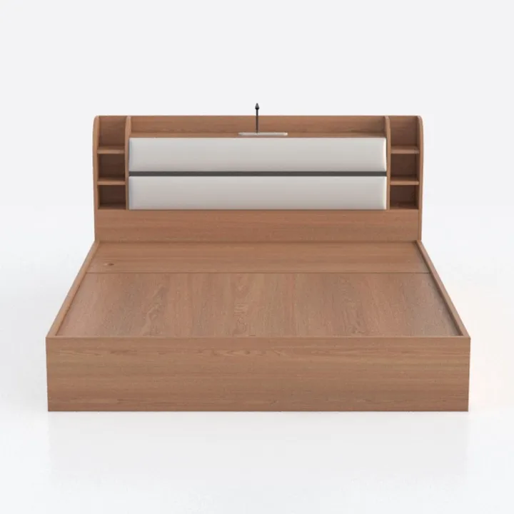 BOWERY HILL Brown Finished Wood 4-Drawer King Size