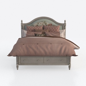 Acme Reggie Full Bed in Pink Fabric