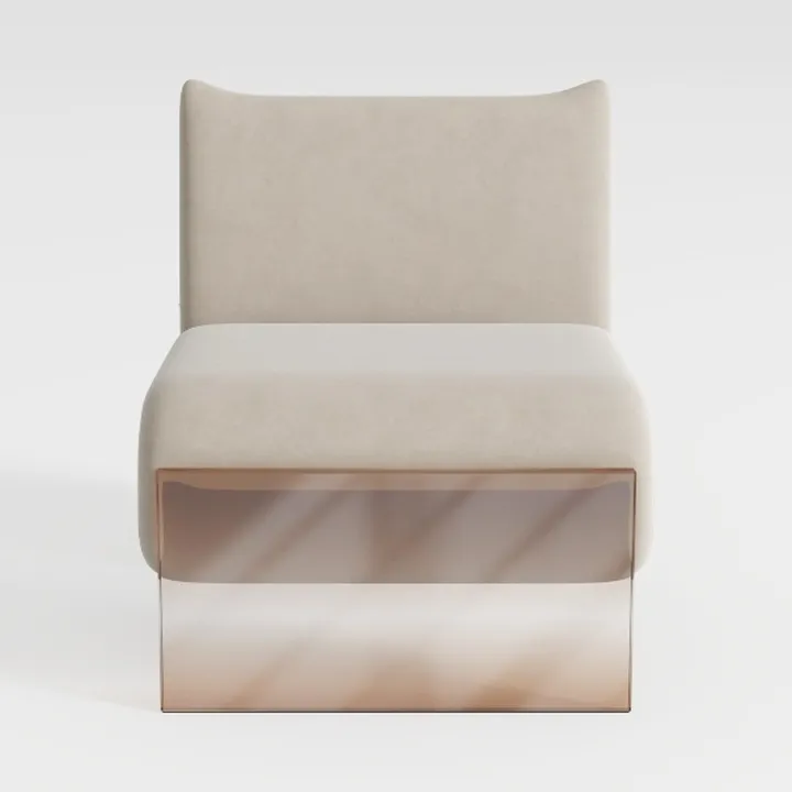 DAYALANE Barrel Accent Chair with Arms, Upholstere