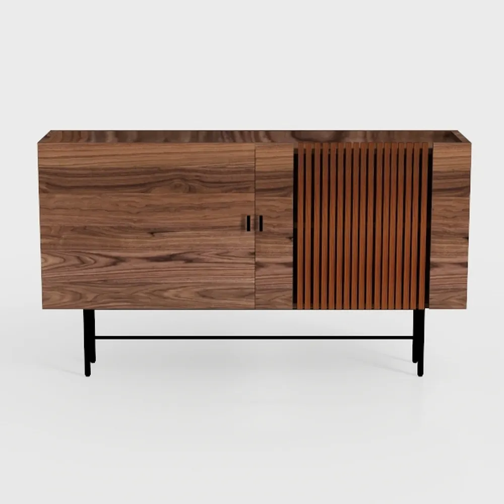 Storage Cabinet, Modern Coffee Bar with Adjustable