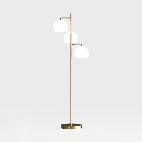 Adesso 3566-04 Presley 3-Arm Floor Lamp, 69 in.